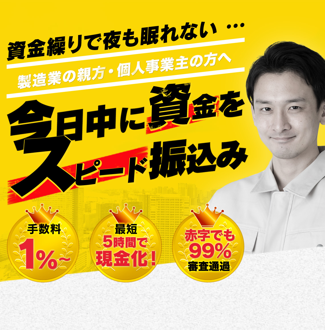 今日中に資金をスピード振り込み！
